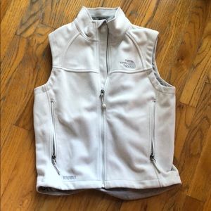 White, North Face Vest